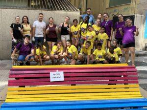 Comando Violeta en Cuenca se manifiesta en la capital en solidaridad con Jenni Hermoso: “Este partido lo vamos a ganar”