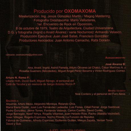 Oxomaxoma - Espíritus En Rojo Y Negro (2002)