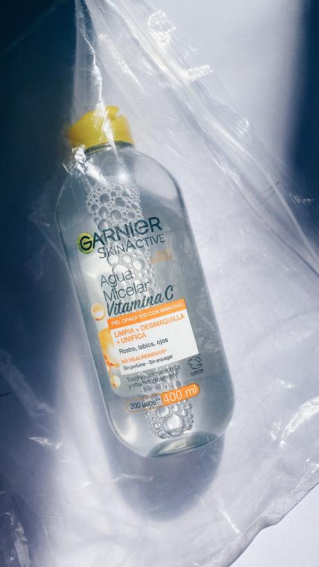 Agua micelar vitamina C Garnier precio argentina opinion como se usa se enjuaga