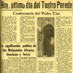 Hoy hace 57 años se despidió el añorado Teatro Pereda con una conferencia del padre Cué, S.J.