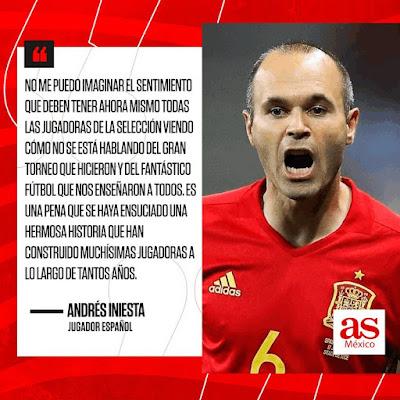 Andrés Iniesta y Xavi Hernández contra Luis Rubiales. Andrés Iniesta y Xavi Hernández contra Luis Rubiales.