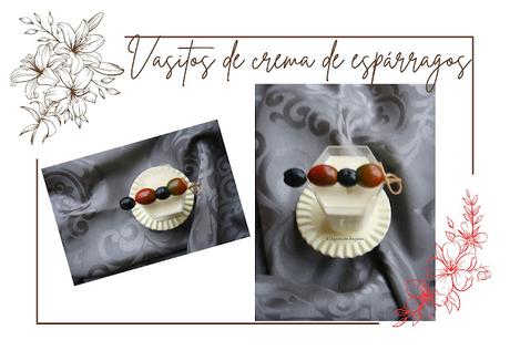 Vasitos de crema fía de espárragos  El Ágora de Ángeles