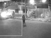 (video) Delincuentes atacan casa huida explota granada dentro auto viajaban