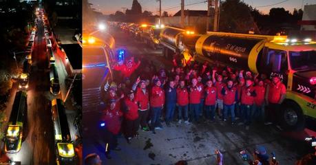 Alcalde Galindo supervisa intensa jornada de distribución de agua en medio de crisis hídrica