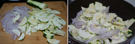 Carne picada con calabacín al horno
