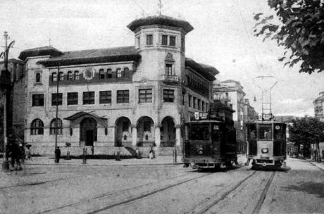 Los tranvías, por Correos