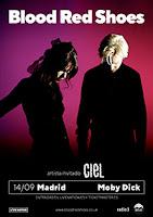 Concierto de Blood Red Shoes y Ciel en Moby Dick Club