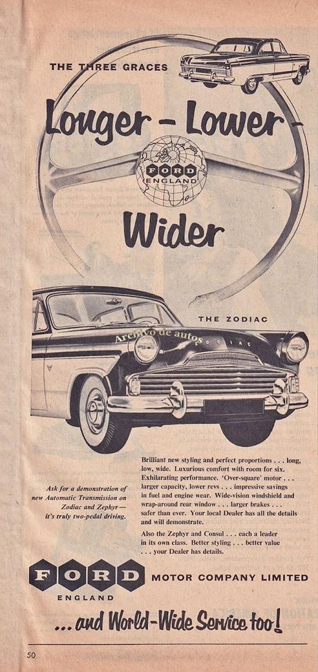 Ford Zodiac, una de las Tres Gracias de Ford Motor Company Limited Ford Zodiac, una de las Tres Gracias de Ford Motor Company Limited