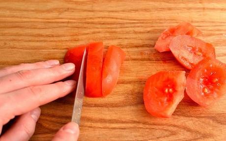 Ensalada con vinagreta de azafrán