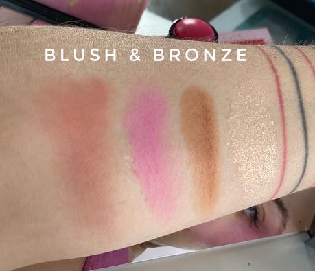 swatches paleta blush & bronze Avon argentina precio opinion como quedan pigmentación