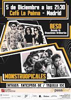 Concierto de Beso y Monstruopicales en Café la Palma