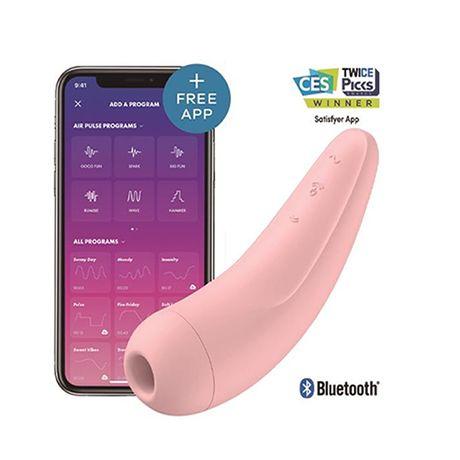 estimulador clítoris satisfyer curvy 2 con app rosa