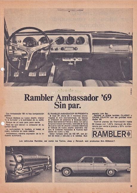 Rambler Ambassador del año 1969 fabricado por IKA-Renault