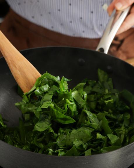 tortilla de espinaca queso facil rapida receta