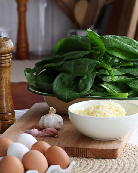 tortilla de espinaca queso facil rapida receta