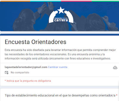 Fundación por una Carrera invita a los Orientadores Vocacionales a completar encuesta para levantar información sobre las necesidades de estos especialistas.