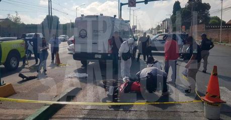 Motociclista fallece tras ser arrollado por unidad recolectora en San Luis Potosí