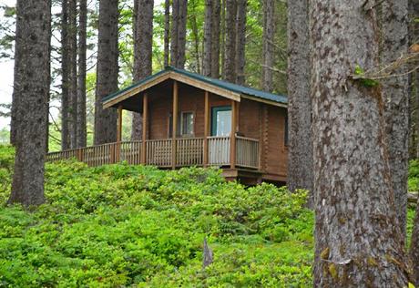 Cabaña del parque estatal Cape Lookout