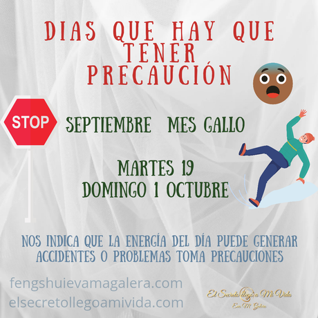 Días Peligro Septiembre 2023