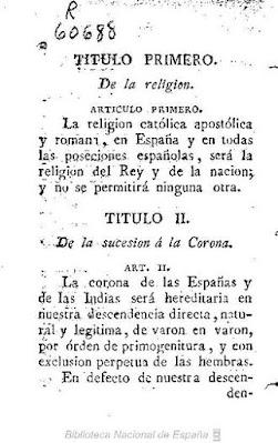 La Constitución de Bayona