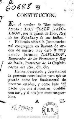 La Constitución de Bayona
