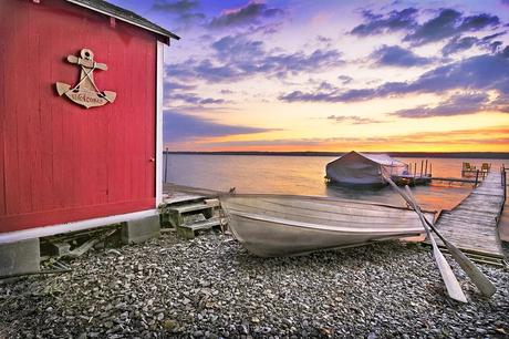 16 mejores lagos en Nueva York Cobertizo para botes en el lago Cayuga
