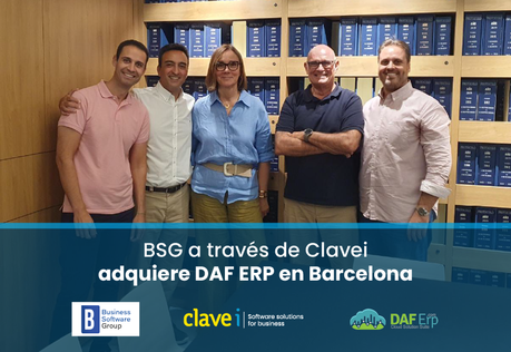 Business Software Group a través de Clavei adquiere DAF ERP en Barcelona Business Software Group a través de Clavei adquiere DAF ERP en Barcelona