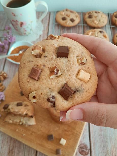 Cookies a los 3 chocolates Cookies a los 3 chocolates