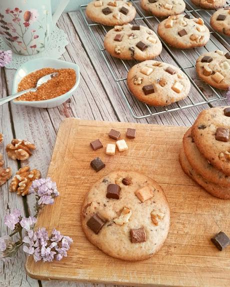Cookies a los 3 chocolates Cookies a los 3 chocolates