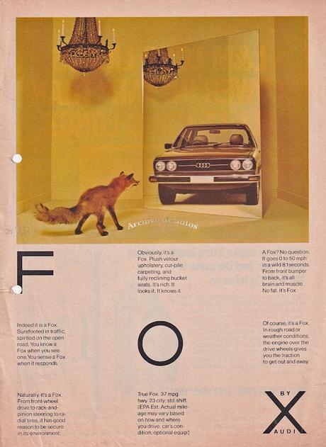 Audi Fox, el Audi 80 para el mercado de Estados Unidos