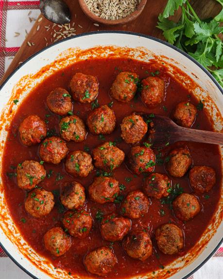 albondigas carne salsa facil rapido receta spaghetti