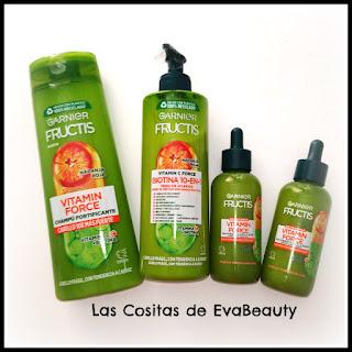 Primor, fructis, Garnier, Vitamin Force, pelo, hair, caida cabello, anticaída, beauty, belleza, higiene, blog de belleza, compras, haul, low cost, beautybloger, microinfluencers
