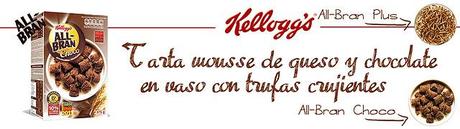 A la carta con All-Bran de Kellogg´s - Rulos crujientes de Salmón y Huevo - Ñoquis de Calabaza - Tarta Mousse de Queso y Chocolate en vaso con Trufas crujientes A la carta con All-Bran de Kellogg´s - Rulos crujientes de Salmón y Huevo - Ñoquis de Calabaza - Tarta Mousse de Queso y Chocolate en vaso con Trufas crujientes