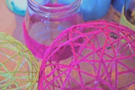 DIY. Adornos con lana/Yarn ornaments