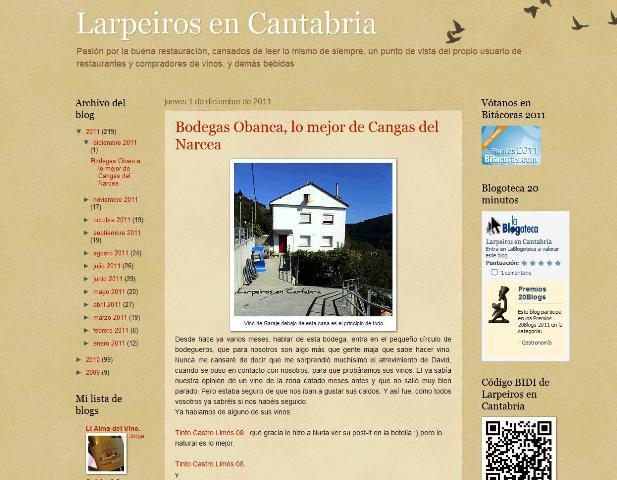 BLOG DEL MES............. (DICIEMBRE/2011).-