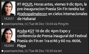 Yoani Sánchez vinculada con la Flotilla terrorista de acuerdo con la SINA