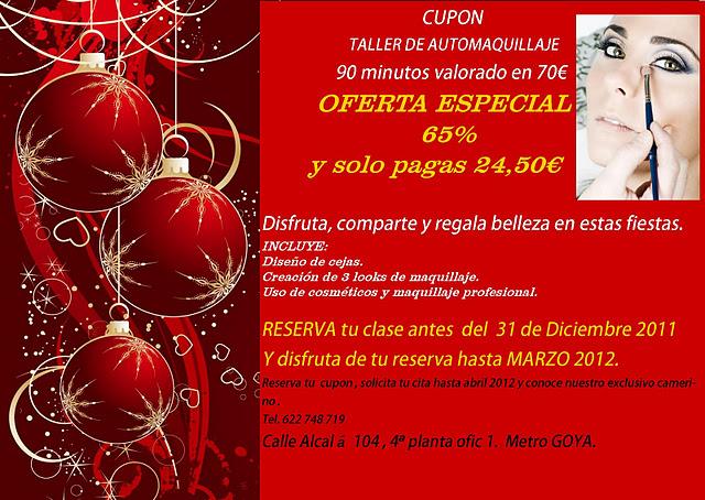 TALLER DE AUTOMAQUILLAJE A 24,50€ (PROMOCIÓN EXCLUSIVA EN MADRID Y TOLEDO)