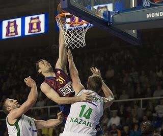 Victoria de orgullo del Barça ante el Unics Kazan (63-50)