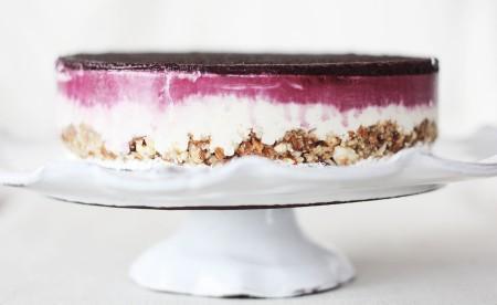 Vanilla Bean Cheesecake tartas de diseño tarta de queso y arándanos tarta de queso al limón tarta de queso tarta de frutas tarta con arándanos tarta con almendras y coco postres con frutos secos Meyer Lemon fotografía de tartas fotografía de postres decoración de tartas Cream cheese cake cheesecake cake stand blueberry cheesse cake 