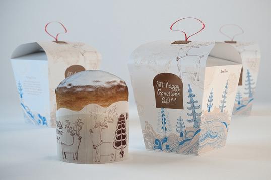 20 packagings con diseño navideño