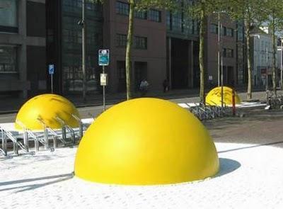 Paisajismo urbano con huevos