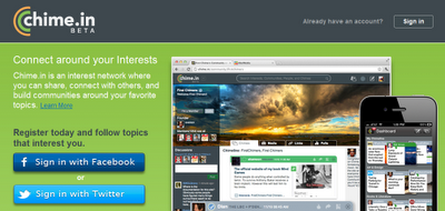 Chime.in - Red social con la que compartir contenidos y ganar algo de dinero
