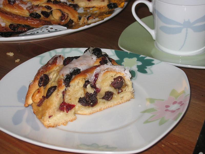 Rosca alemana de frutas