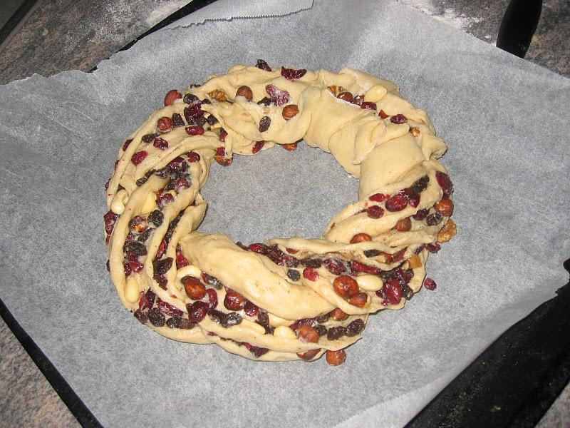 Rosca alemana de frutas