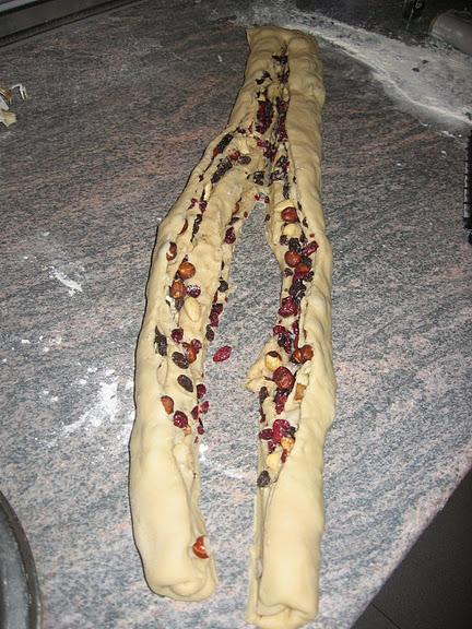 Rosca alemana de frutas