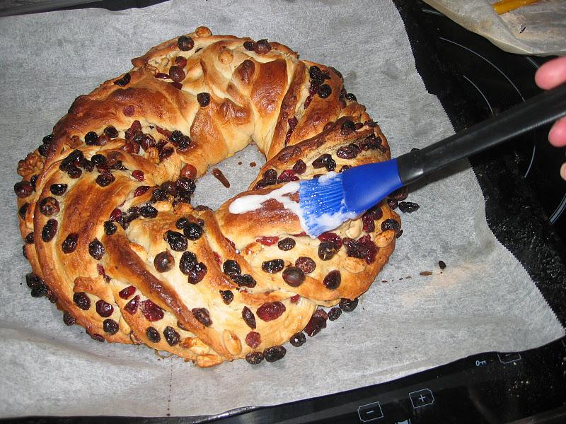 Rosca alemana de frutas