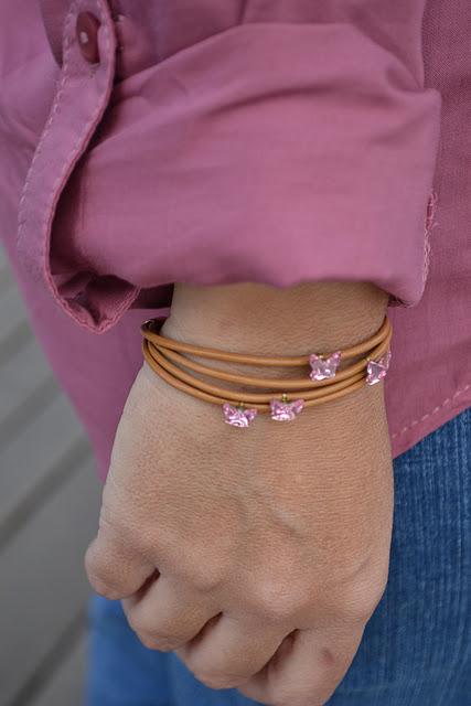 Pink Shirt & Arty Oval Ring Pink YSL