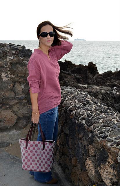 Pink Shirt & Arty Oval Ring Pink YSL