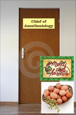 La navidad del jefe anestesista: Papá Noel le regala lo que le hace falta