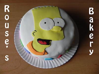 Encargo: Tarta cumpleañera de Bart Simpson